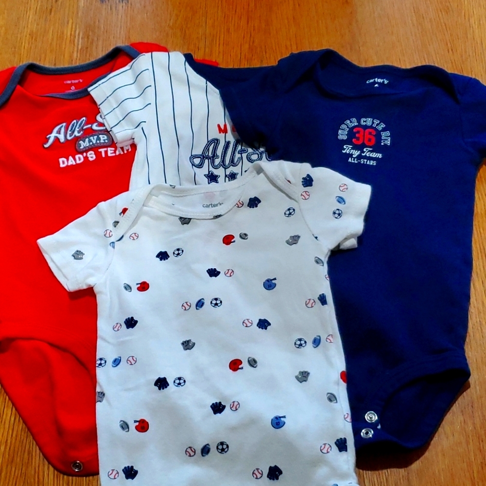 6 month Carter's Onesies